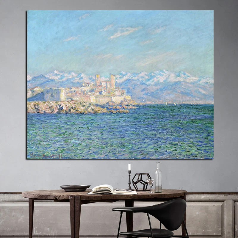 Картина маслом на холсте постер стену Клода Моне с изображением антибиоза за 4