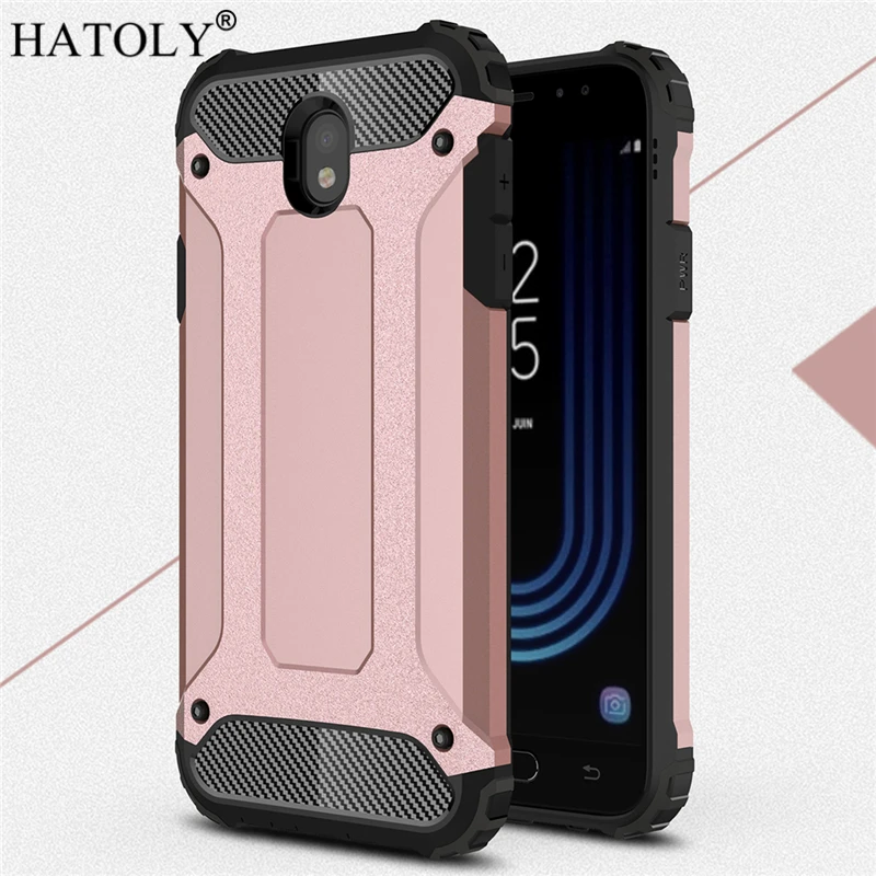 

HATOLY For Coque Samsung Galaxy J7 2017 Case J730F/DS Heavy Armor Hard Cover Silicone Case for Samsung J7 Pro 2017 EU Version