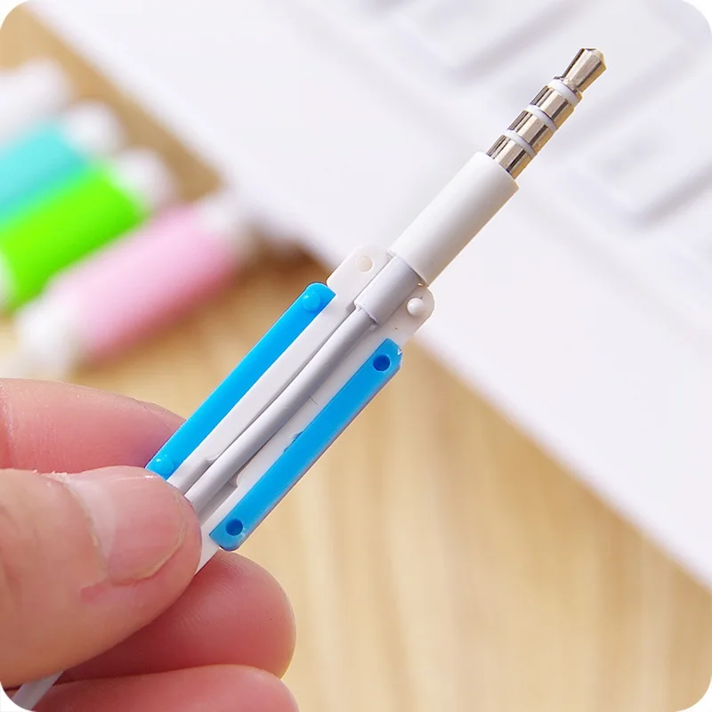 10 шт./лот протектор кабеля передачи данных цветной шнура защитный чехол длинный