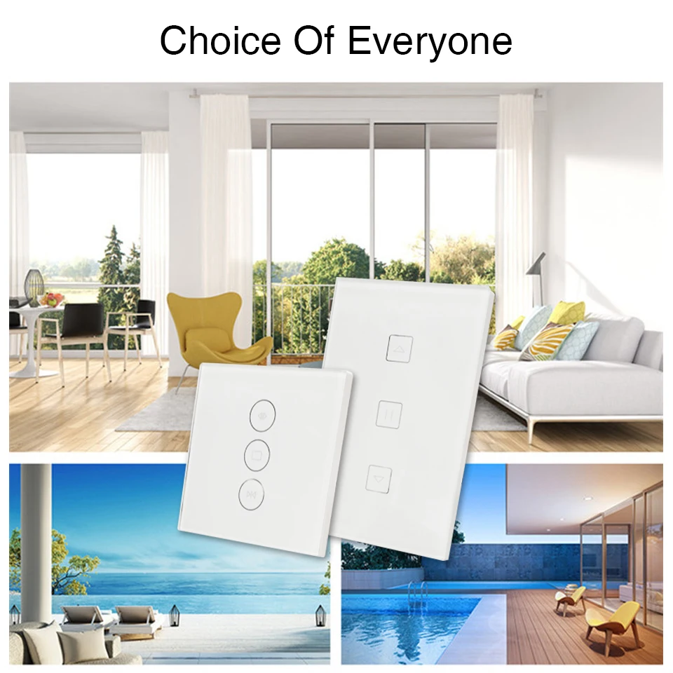 WiFi умный переключатель для занавесок Smart Life Tuya APP Электрический моторизованный занавес слепой рольставни работает с Alexa и Google Home