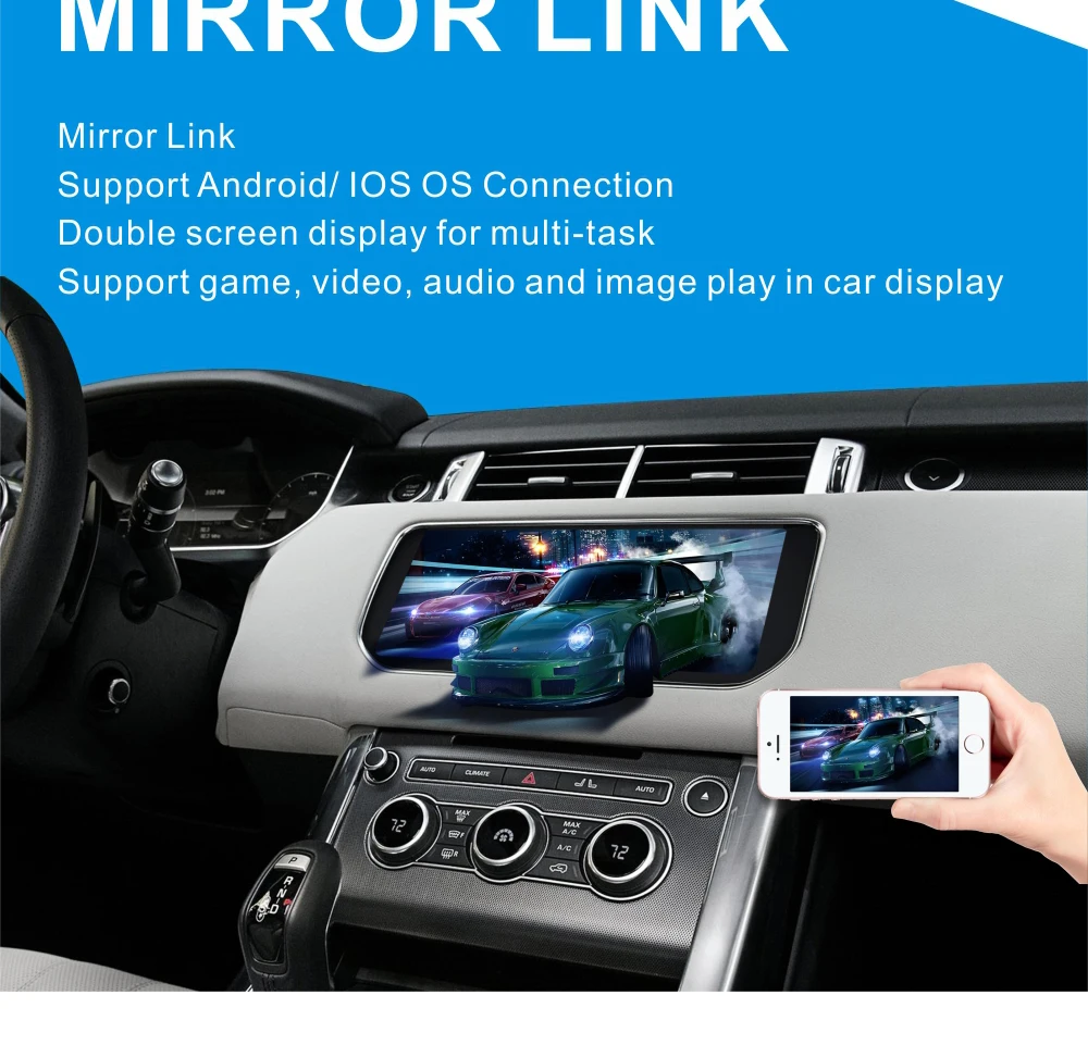 MERRYWAY 10,25 ''для Ranger Rover Sports Dashboard мультимедиа Navi gps Bluetooth Android 6,0 ram+ rom 2G+ 32GB плеер