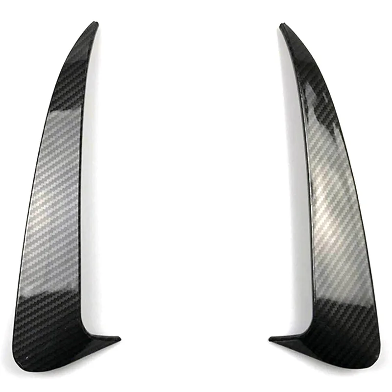 For Benz C Class W205 C43 C63 Amg Carbon Fiber Look Rear Bumper Air Vent Cover 2014-2019 2Pcs | Bumpers