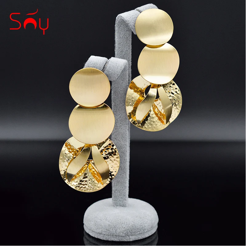 Sunny Jewelry классические ювелирные изделия большие серьги для женщин длинные