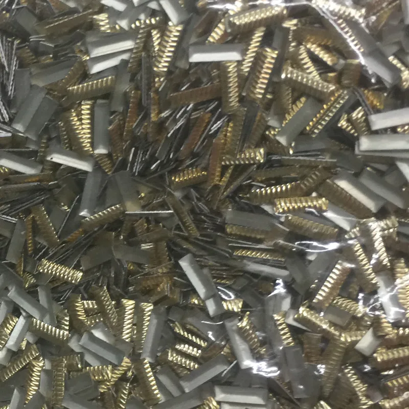 

500pc 3*10mm Rectangle Shape Flat Back Studs Cutting Hot fix Iron On Nailheads Glue on DIY Rhinestuds Accessory For Garments