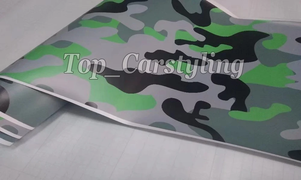Автомобильные наклейки Protwraps премиум класса виниловые камуфляжные Зеленые