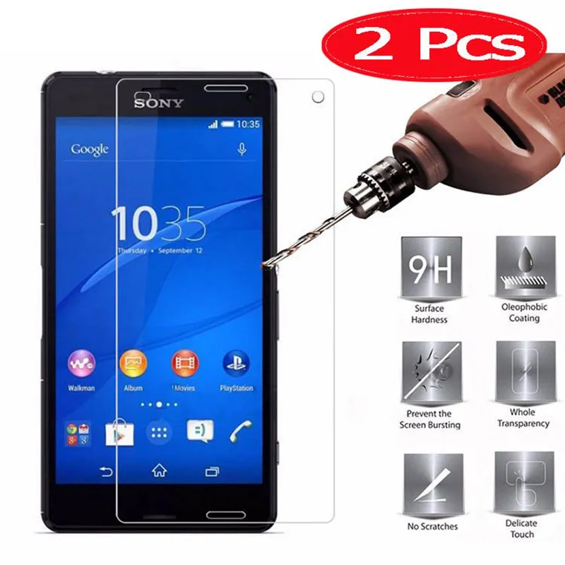 2 шт. закаленное стекло HOPELF для Sony Xperia Z3 Compact защитная пленка экрана телефона