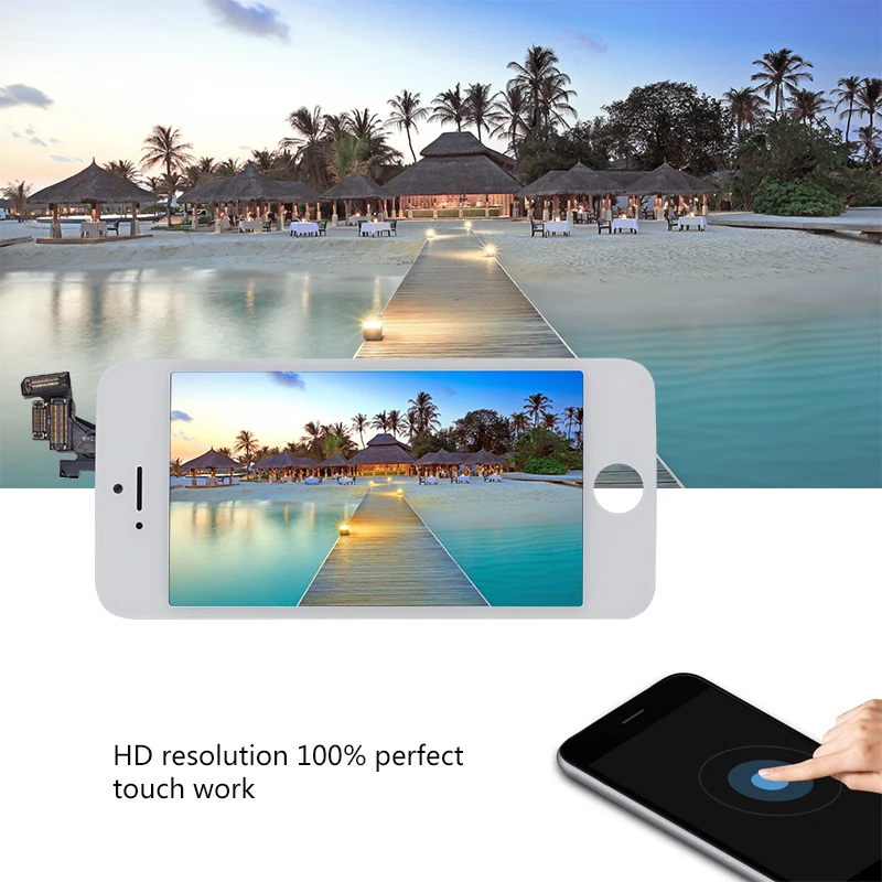 Efaith 20PCS Tianma No Dead Pixel Full Set Display For iPhone 5G Completed LCD With Touch Screen &amp Front camera Homebutton | Мобильные