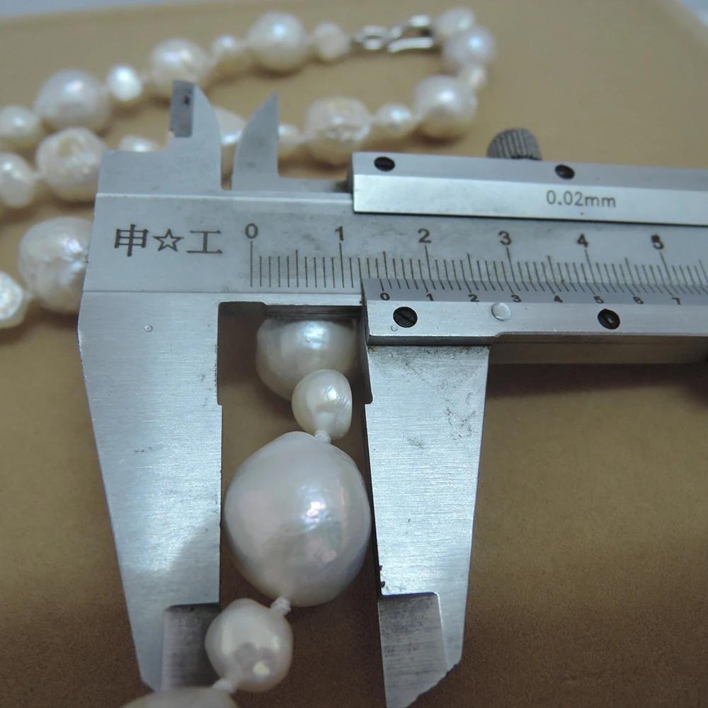 

HIGH QUALITY PEARL NECKLACE WITH 100% NATURE FRESHWATER Baroque PEARL long NECKLACE & Bracelet,pearl length size 15-21 mm