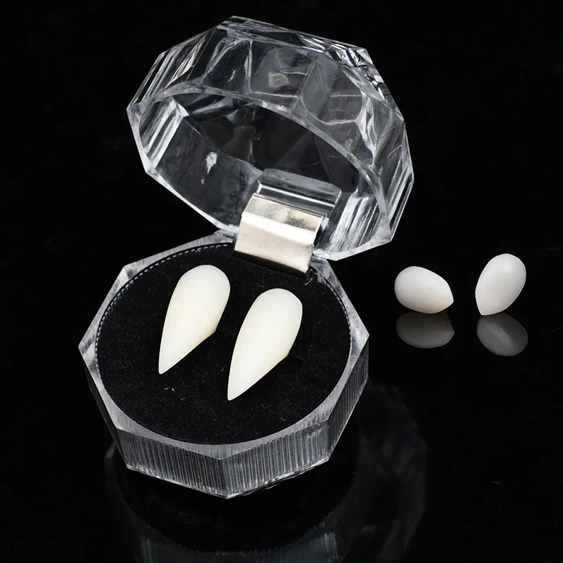 Вампир зубы таможня террор партии Косплей зубные протезы нарядное платье для