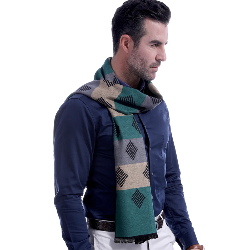 Полосатые шарфы Роскошная шаль Теплый Обёрточная бумага имитация кашемира