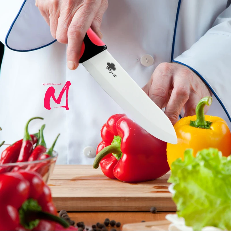 Красивые подарки, набор кухонных ножей с красивой сенсорной ручкой, керамический нож " 4" " 6" дюймов+ Овощечистка+ Чехлы, набор ножей для очистки фруктов