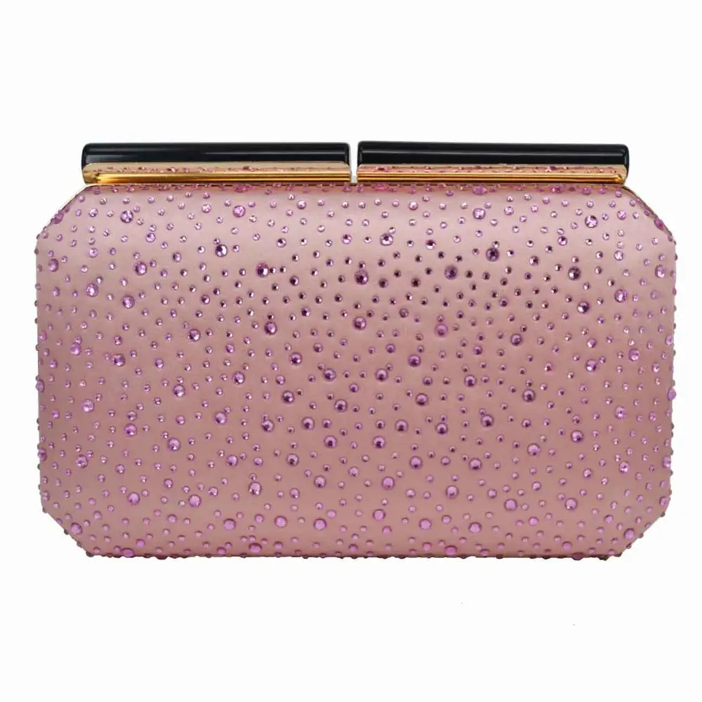 Pink Women Fashion Day Clutches Handbags and Purse Female Party Evening Bags Green Blue Pink Red Clutch Bags - Цвет: Pink