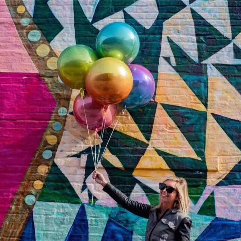 1 шт Новинка градиентные Цвет 4D с радугой воздушным шаром для дня рождения