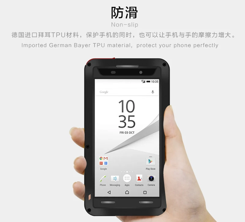 Алюминиевый металлический чехол для sony Z5, чехол, противоударный, Gorilla glass, металлический чехол для телефона, броня для sony Xperia Z5, чехол Compact Premium