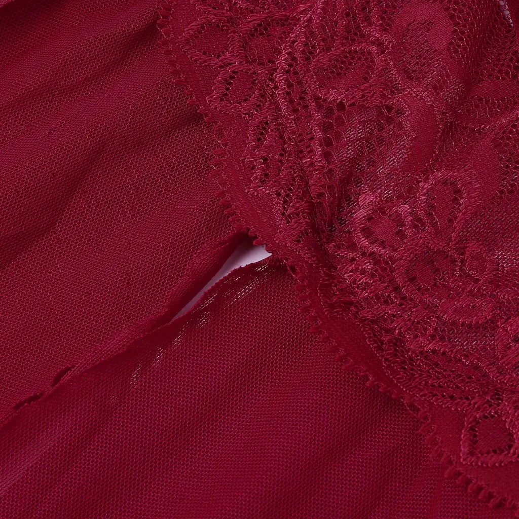 Сексуальное нижнее белье женское ночное сексуальный кружевной лиф с разрезом