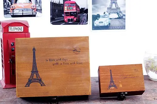 Деревянный ящик Zakka Винтажный Классический контроллер в ретро стиле коробка для