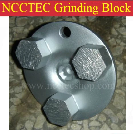 2.7'' Hexagon-segment Diamond Concrete grinding block head | 68mm Abrasive wheels for grinding concrete epoxy floor surface