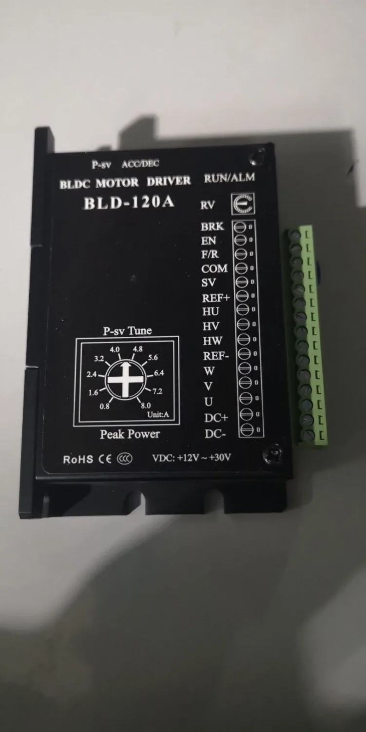 Контроллер электродвигателя BLDC 120 Вт 12 В 30 постоянного тока бесщеточный драйвер