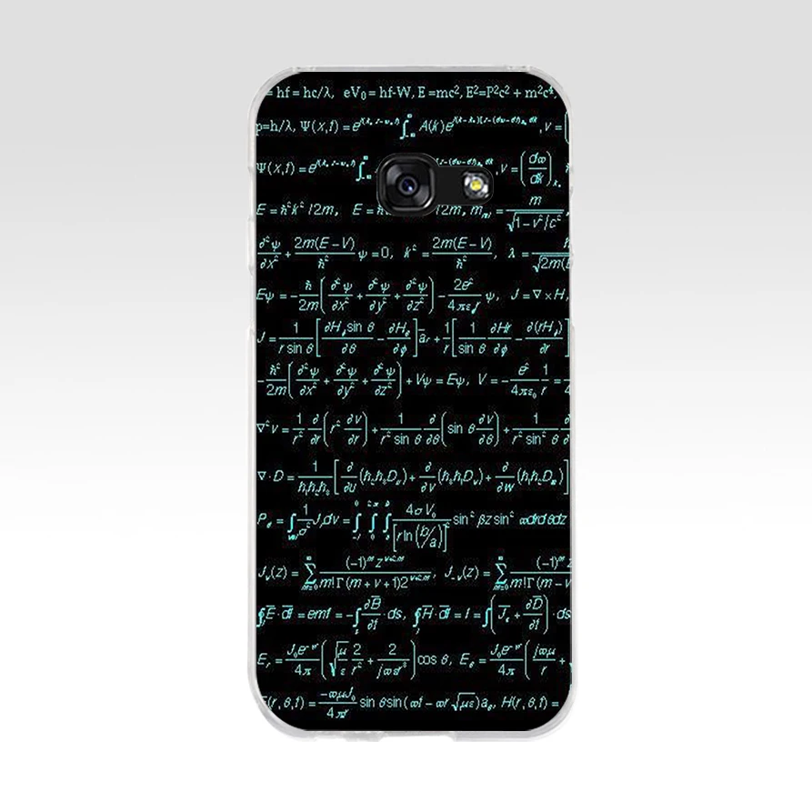 226AQ Mathematics And Physics Formulas Soft Silicone Tpu Cover phone Case for Samsung galaxy a3 a5 2016 2017 a6 A8 2018 | Мобильные