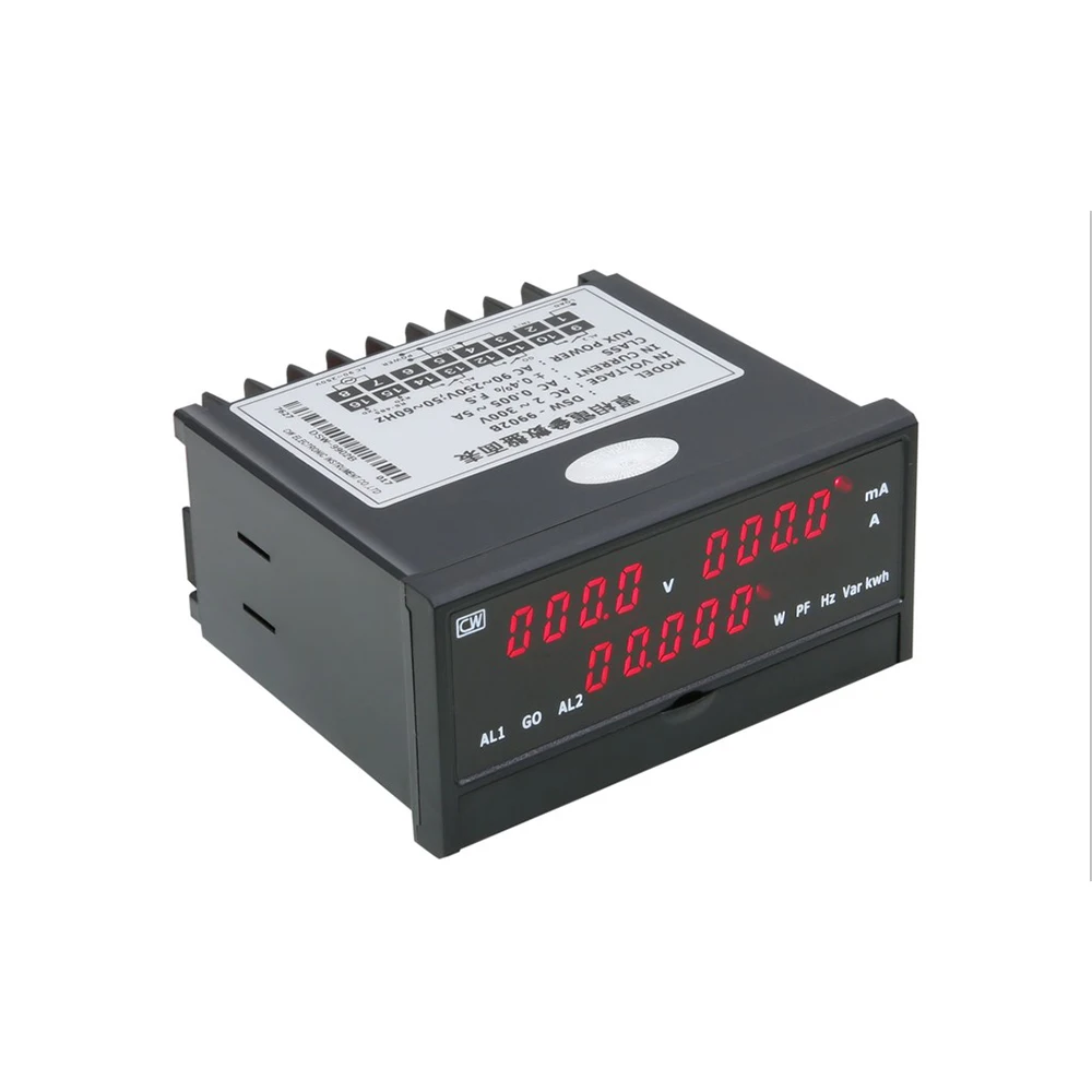 Однофазный Интеллектуальный Электрический тестер параметров панели 500 в 20 А