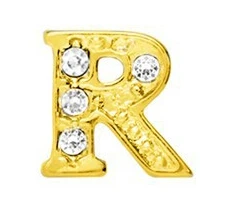 Оптовая продажа 20 шт./лот буквы алфавита золотого цвета выбор от N до Z плавающий