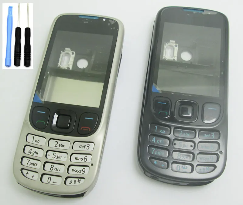 Металлический корпус Classia панель клавиатура для Nokia 6303 6303c серебристый