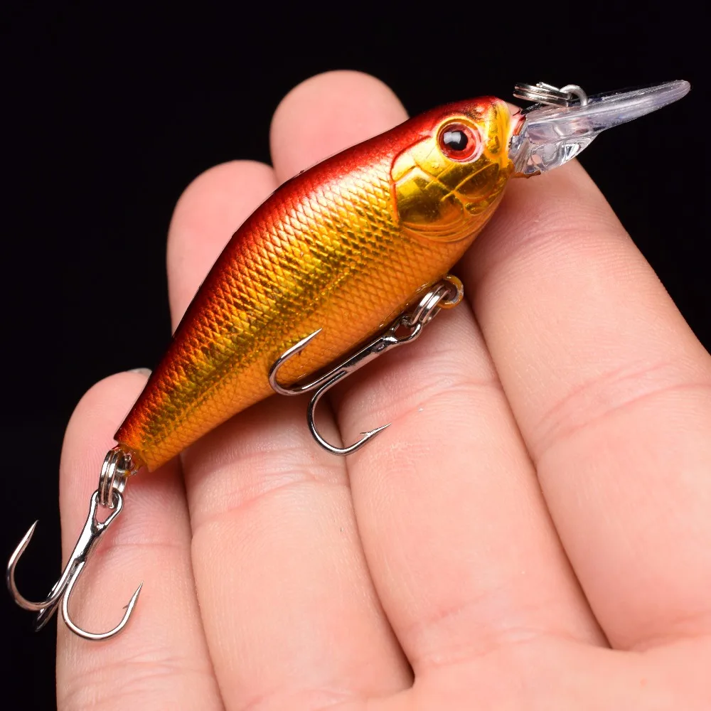 Minnow1 шт Высокое качество Минноу заманить 10 цветов Рыбалка приманки 7 см-8 г карп