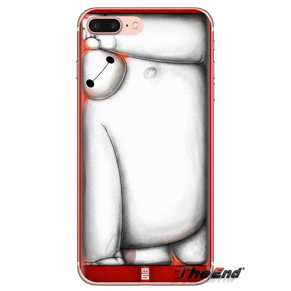 Мягкие чехлы японского аниме Big Hero 6 Flying Baymax для Sony Xperia Z Z1 Z2 Z3 Z5 compact M2 M4 M5 C4 E3 T3 XA Huawei