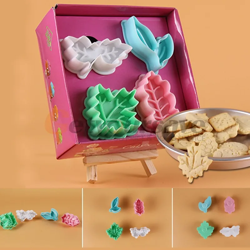 4 шт. осенний кленовый лист печенья резак выпечки бисквит мастика помадка торт