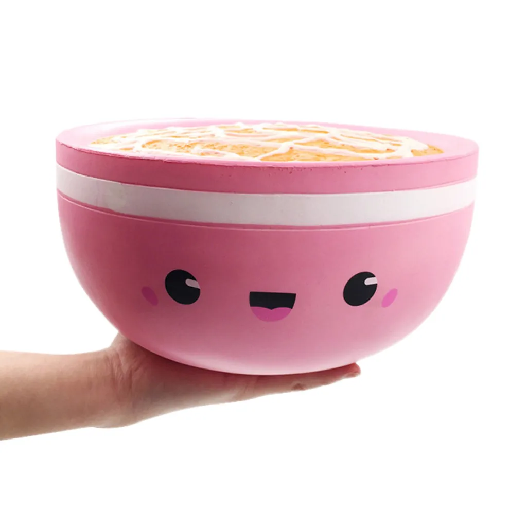 Kawaii Jumbo розовая рисовая чаша для снятия стресса Ароматизированная супер медленно