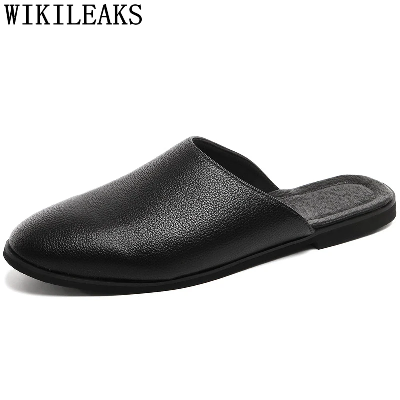 Шлепанцы для мужчин coiffeur Дизайнерская обувь итальянские модные мужские туфли