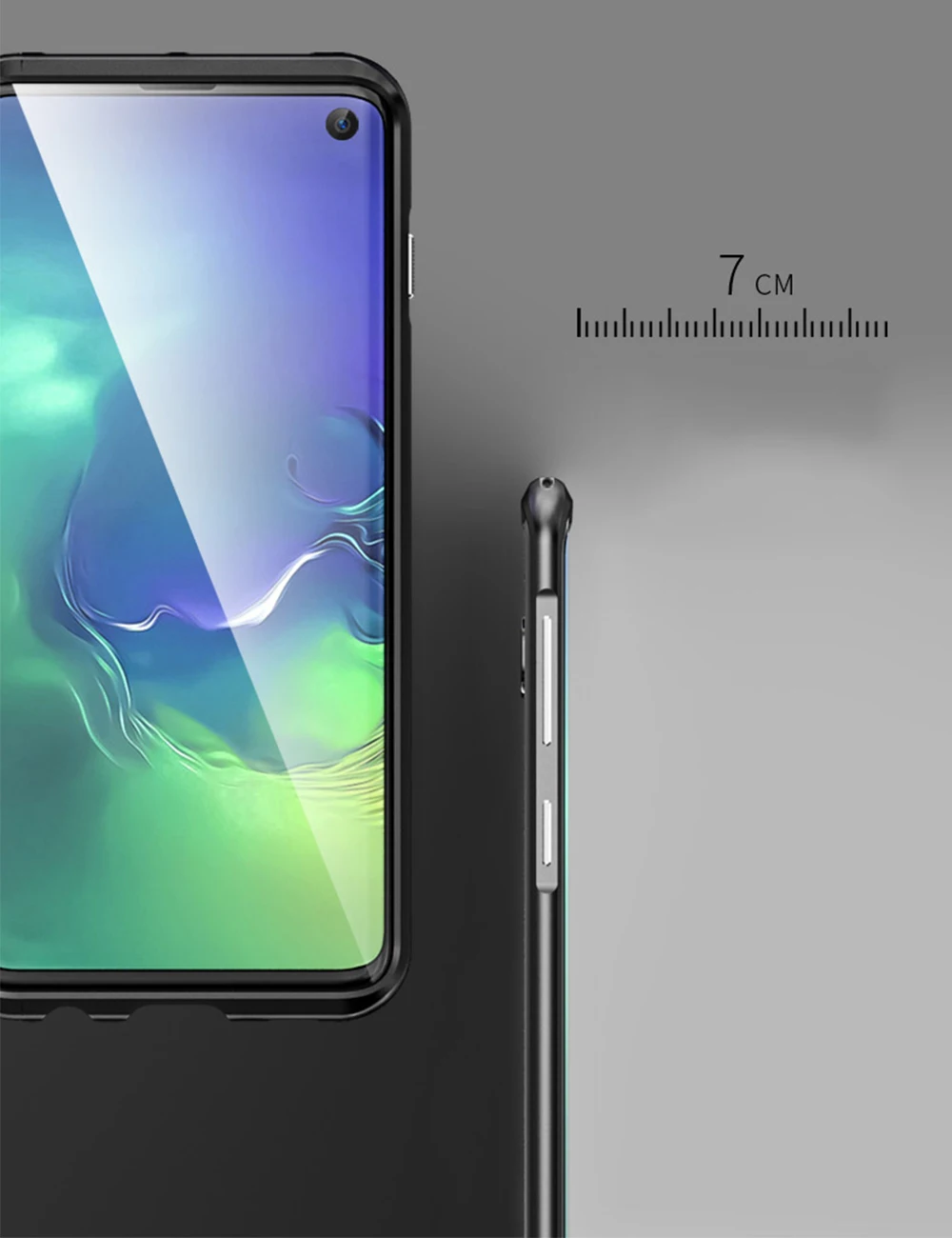 Изогнутый металлический бампер Luphie для samsung Galaxy S10 S10 Plus, противоударный чехол, ультра тонкий алюминиевый бампер, рамка для samsung S10e