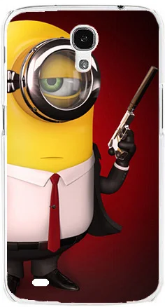 Окрашенные чехол для samsung Galaxy Mega 6 3 i9200 9200 Гадкий я Миньоны Piece мультфильм ПК