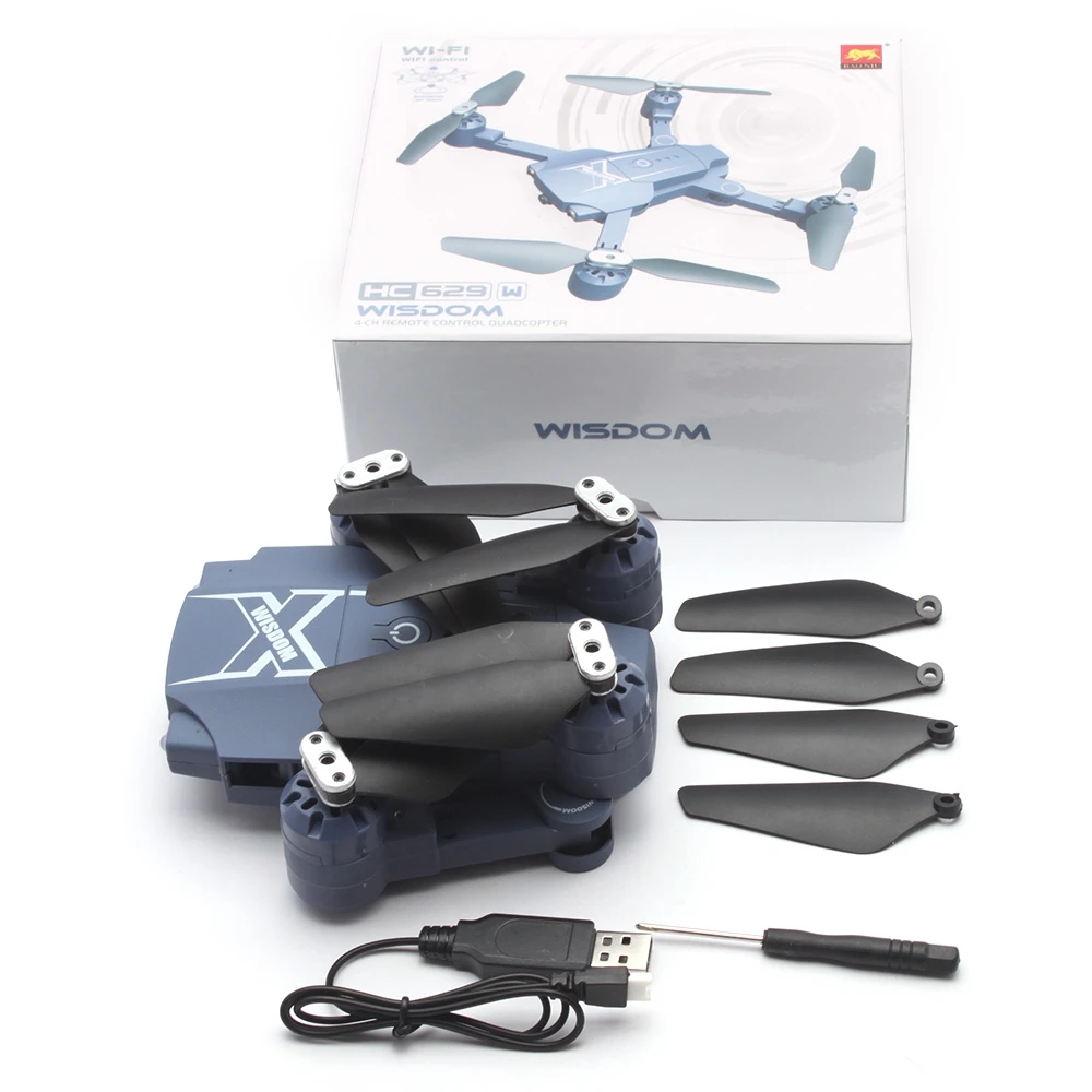 Bao niu HC629W складной Радиоуправляемый Дрон БНФ Wi-Fi FPV 0.3MP Камера/Нажмите высоте