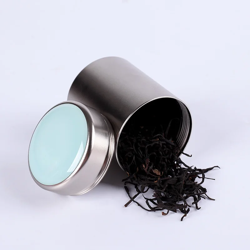 Фарфор металлические банки для чая Мини gcaddy небольшой запечатанный контейнеры Портативный Путешествия