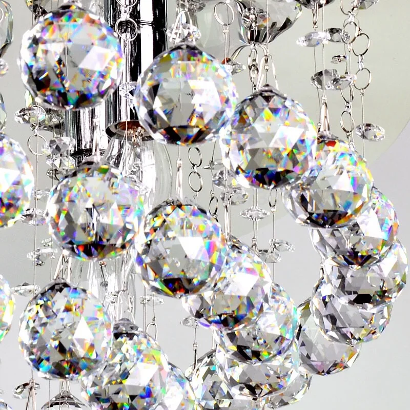 

30pcs clear 20mm Crystal chandelier hanging pendant crystal ball glass prism drop pendant with free hooks