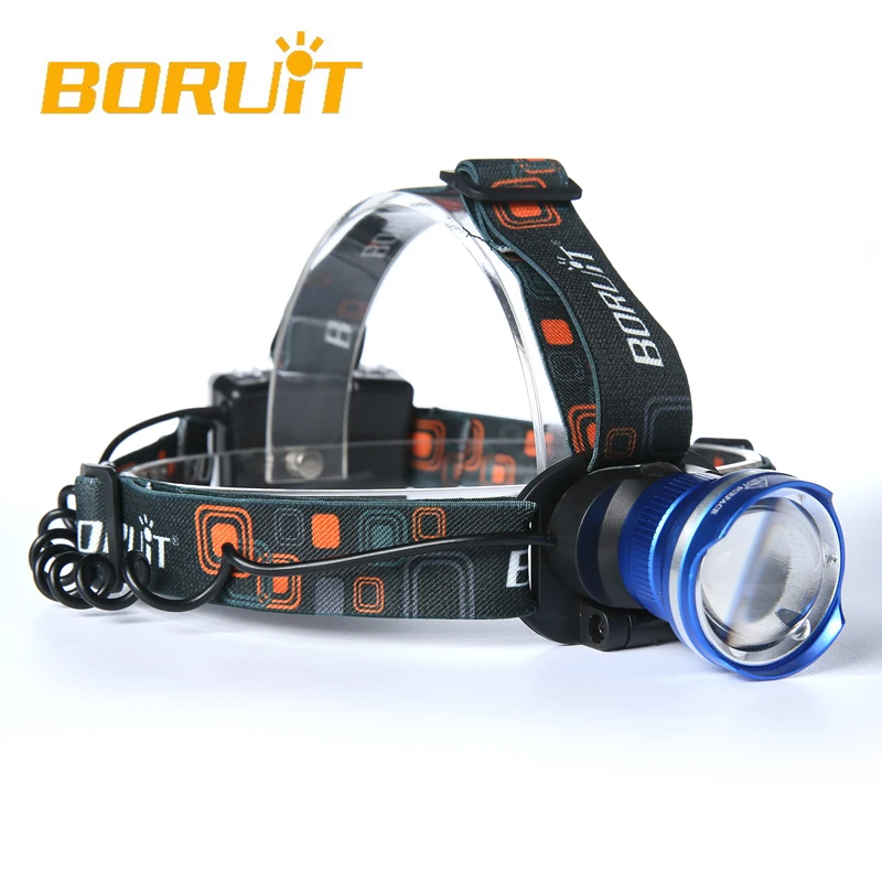 Boruit 2000LM XM L T6 LED 3xAA масштабируемый налобный фонарь Головной фонарик Кемпинг