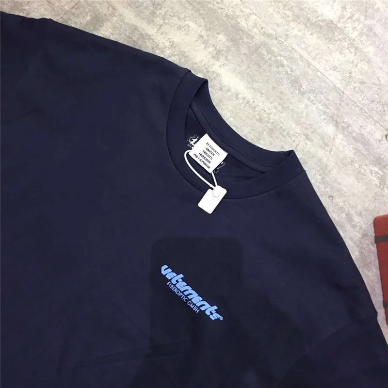 Vetements Футболка мужская 1:1 высокое качество Летний стиль повседневные Хип-хоп