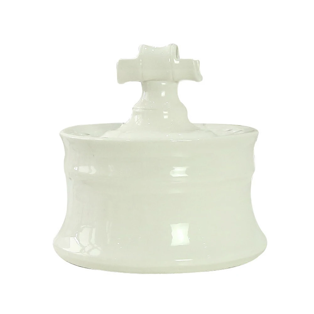 White 1.6L Automatic Dog Cat Pet Drinking Feeder Bowl Fountain Dispenser USB 18*18 cm Pet Water Fountain - Цвет: White