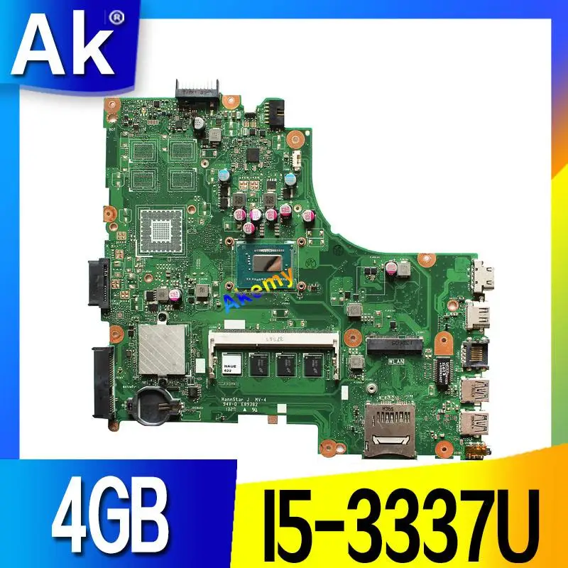 Akemy для Asus X450CC X450CA A450C X450C материнская плата с I5-3337U процессор 4 Гб памяти