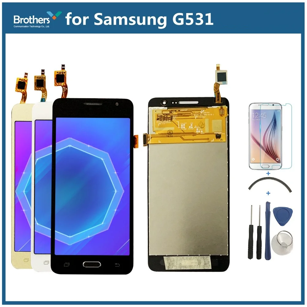 Для samsung Galaxy Grand Prime G531 G531F SM-G531F G531H ЖК-дисплей с инструментами кодирующий преобразователь сенсорного экрана в сборе 5,0''