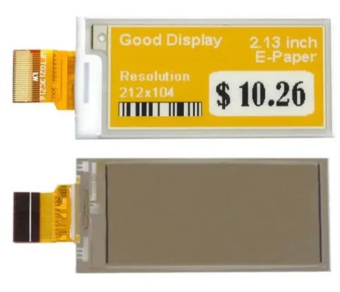 2 13 дюймовый 24PIN SPI черный белый желтый цвет фотобумага экран IL0373 Drive IC 212*104|black white