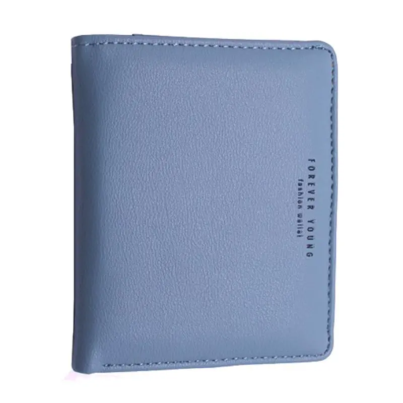 Blue Модный женский кожаный маленький кошелек, женский короткий кошелек на молнии с карманом для монет, многофункциональный женский клатч, сумки для денег, высокое качество - Цвет: Blue