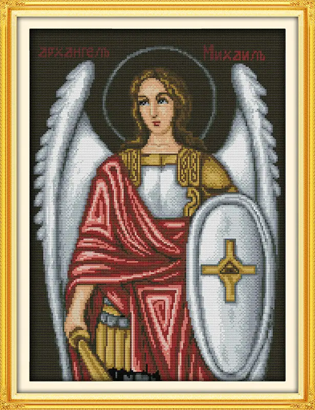 Религиозная фигурка ангела напечатанная на холсте DMC китайские наборы для