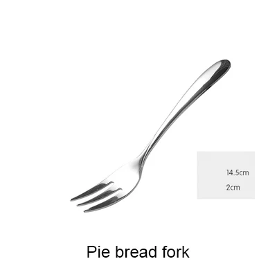 pie bread fork Европейский стиль столовые приборы черный нож вилка стейк нож торт вилка Посуда Наборы AKUHOME - Цвет: pie bread fork