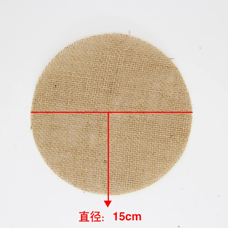 5pcs/lot 100% Natural Jute Thick Fabric For Vintage Table Mat DIY Craft Patchwork Material Canvas Handmade Materials | Дом и сад