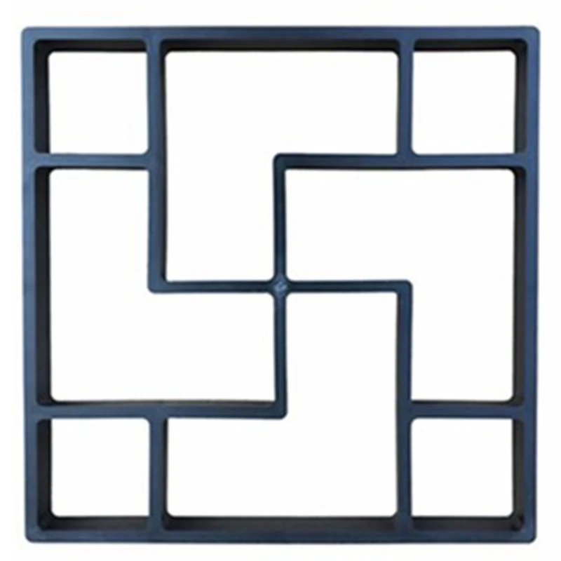 Садовая тротуарная форма, походная машина, квадратная форма для бетонной плитки, брусчатка для кирпича, сделай сам, форма для изготовления дорожек 40*40*4 см