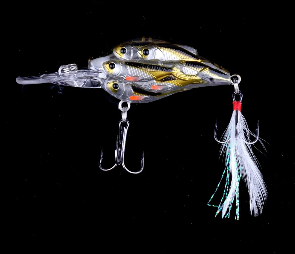 HENGJIA 1 шт. глубина погружения кренкбейт рыболовные приманки Swimbait Isca искусственные плавающие рыболовные воблеры 7,5 см 9 г pesca peche