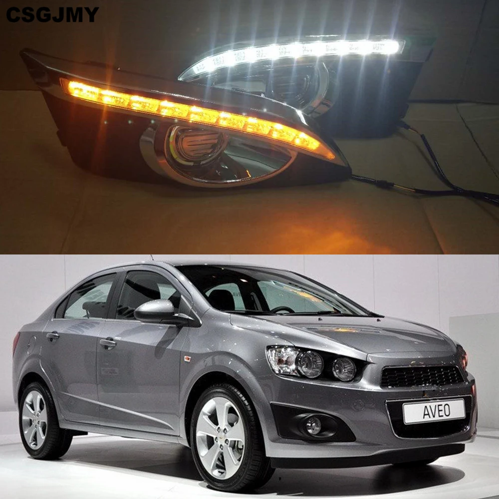 Автомобильные светодиодсветодиодный дневные ходовые огни CSGJMY 2 шт. 12 В с