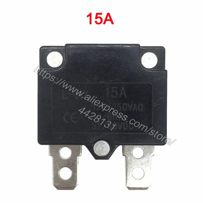 DIY 7A 10A 15A автоматическое реле сброса предохранитель Therma выключатель перегрузки по току протектор Детский электромобиль аксессуары